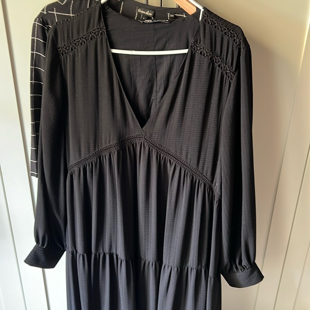 Zara Maxi Black Dress L